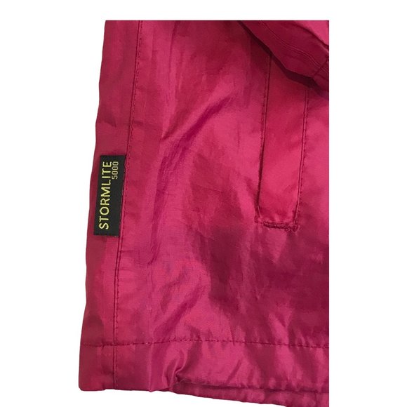 Gelert Waterproof Jacket Pink Ladies Sz 8 Hooded Lightweight Packaway Rain Coat - Picture 4 of 11